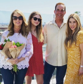 Jeff Benson with his wife Shannon Benson and two daughters  Ashley Benson and Shaylene Benson.